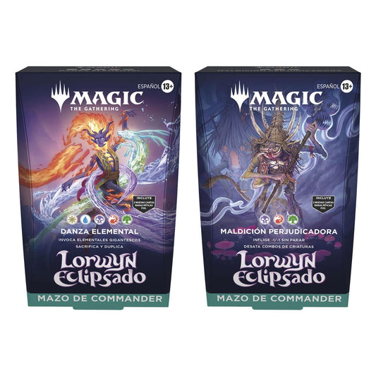 Magic the Gathering Lorwyn eclipsado Commander-Decks Display (4) spanisch Image 1