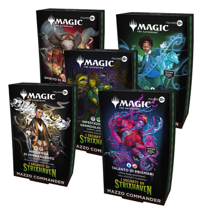 Magic the Gathering I Segreti di Strixhaven Commander Decks Umkarton (5) italienisch Image 1