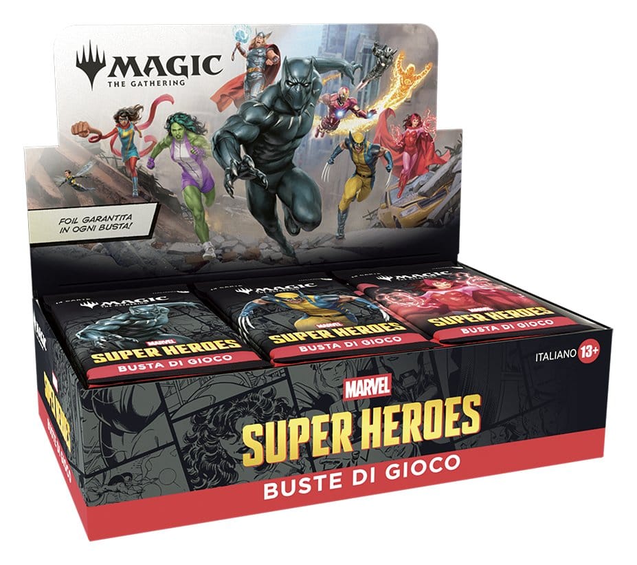 Magic the Gathering Marvel Super Heroes Play-Booster Display (30) italienisch Image 11