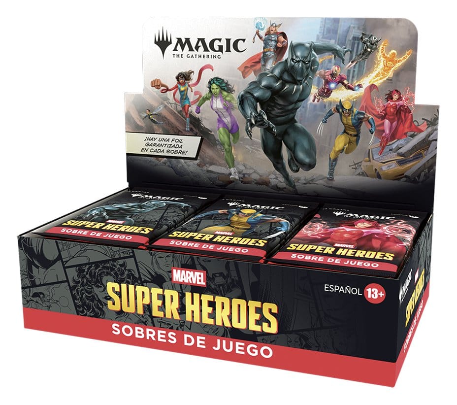 Magic the Gathering Marvel Super Heroes Play-Booster Display (30) spanisch Image 1