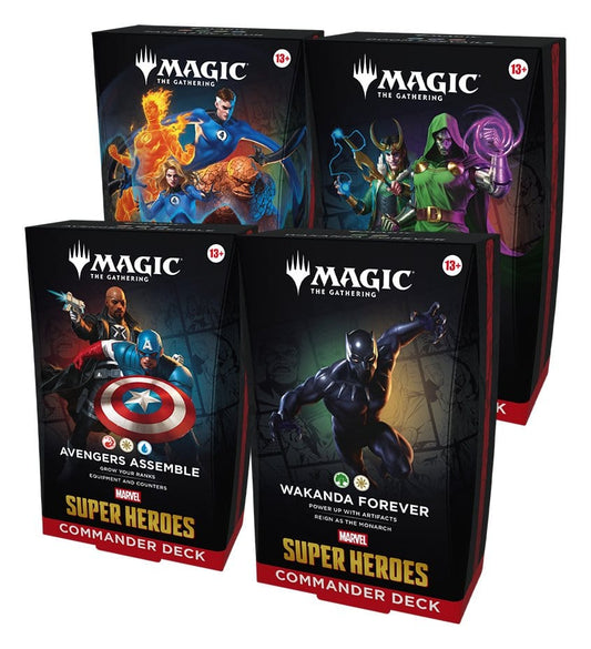 Magic the Gathering Marvel Super Heroes Commander Decks Umkarton (4) englisch Image 1
