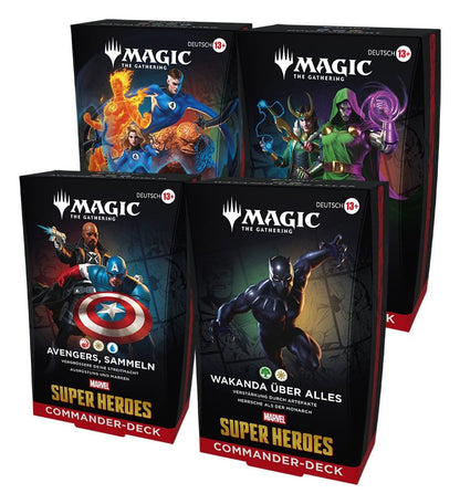 Magic the Gathering Marvel Super Heroes Commander Decks Umkarton (4) deutsch Image 1