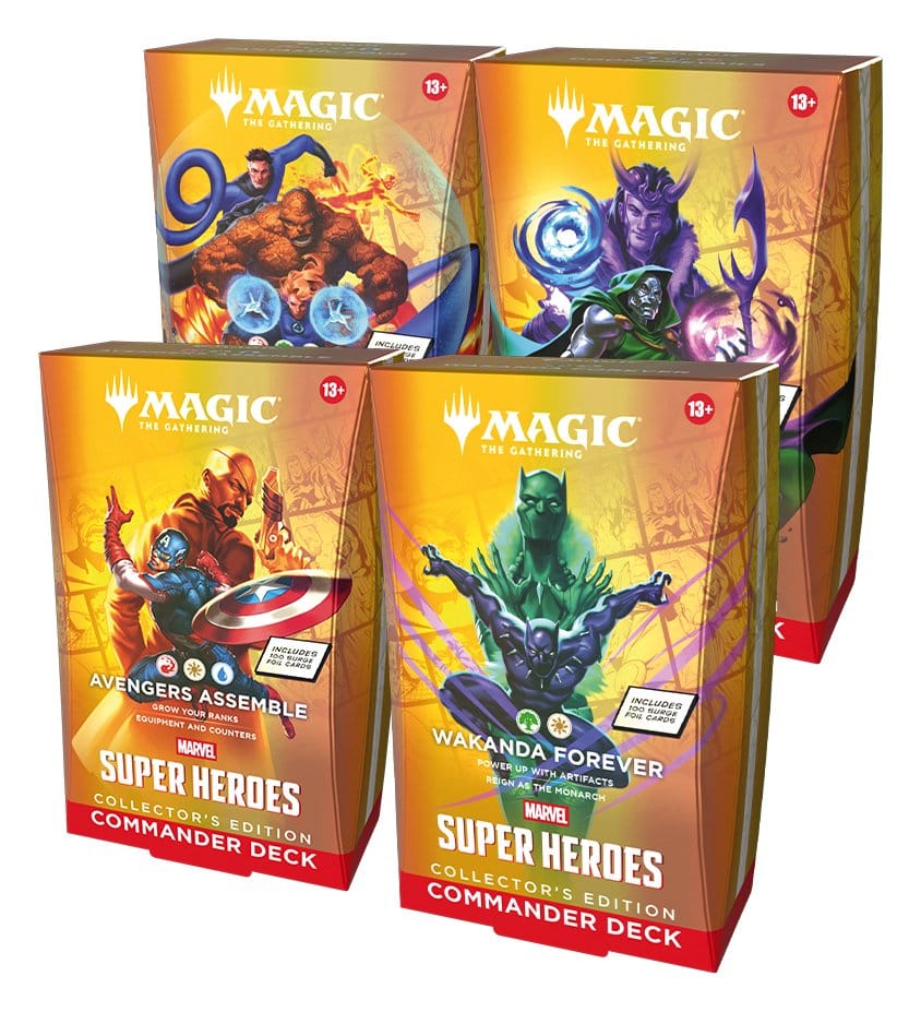Magic the Gathering Marvel Super Heroes Collector's Edition Commander Decks Umkarton (4) englisch Image 1