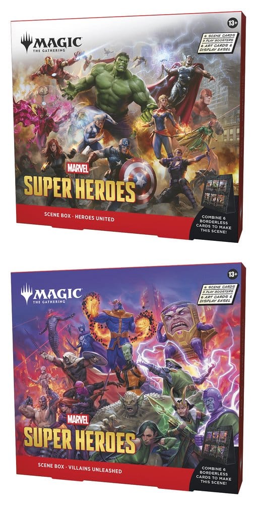 Magic the Gathering Marvel Super Heroes Szenenboxen Display (4) englisch Image 1