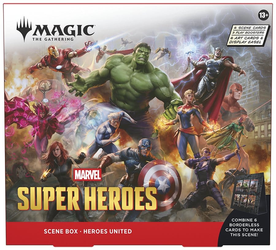 Magic the Gathering Marvel Super Heroes Szenenboxen Display (4) englisch Image 3