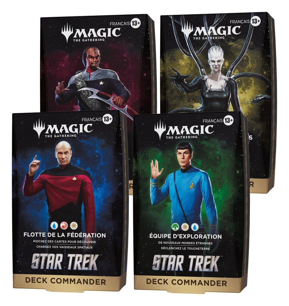 Magic the Gathering Star Trek Commander-Decks Umkarton (4) französisch Image 1