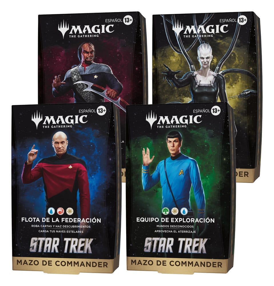 Magic the Gathering Star Trek Commander-Decks Umkarton (4) spanisch Image 1