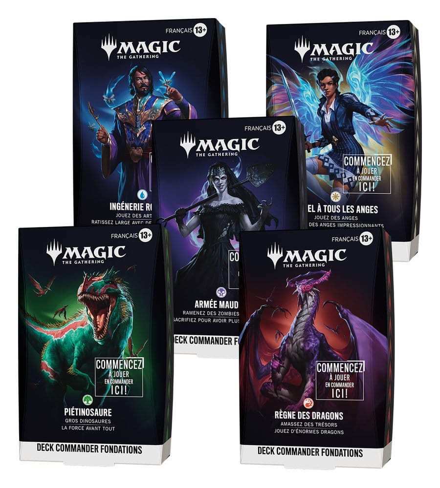 Magic the Gathering Grundstein-Commander-Decks Umkarton (5) französisch Image 1