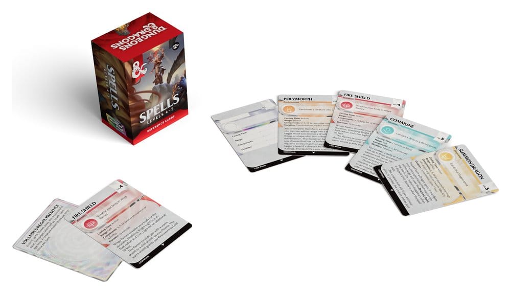 Dungeons & Dragons RPG Referenzkarten: Zaubersprüche (Stufen 4-5) *Englische Version* Image 3