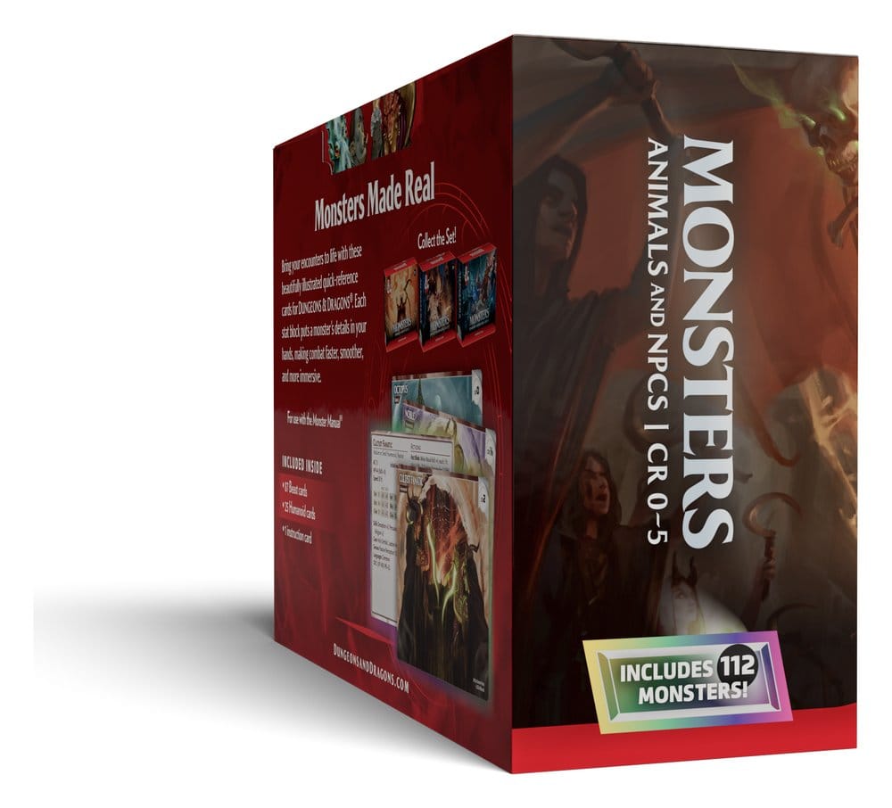 Dungeons & Dragons RPG Referenzkarten: Monster (Tiere und NSCs) *Englische Version* Image 4