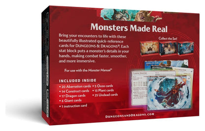 Dungeons & Dragons RPG Referenzkarten: Monster (Furchterregend und Wild) *Englische Version* Image 2