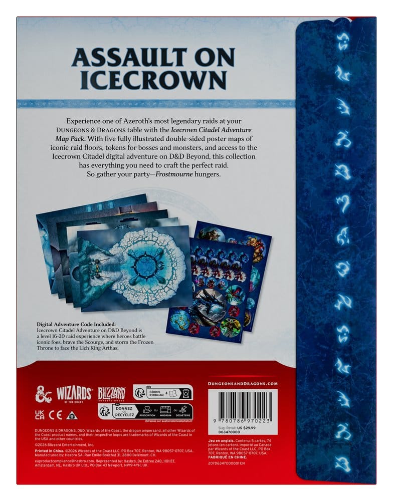 Dungeons & Dragons RPG World of Warcraft: Icecrown Citadel Adventure Kartenpaket *Englische Version* Image 5