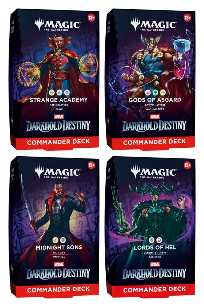 Magic the Gathering Marvel: Darkhold Destiny Commander-Decks Umkarton (4) englisch Image 1