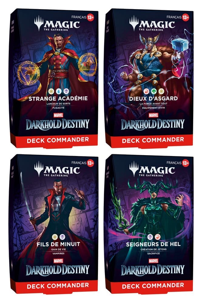 Magic the Gathering Marvel: Darkhold Destiny Commander-Decks Umkarton (4) französisch Image 1
