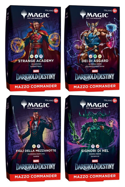 Magic the Gathering Marvel: Destino del Darkhold Commander-Decks Umkarton (4) italienisch Image 1