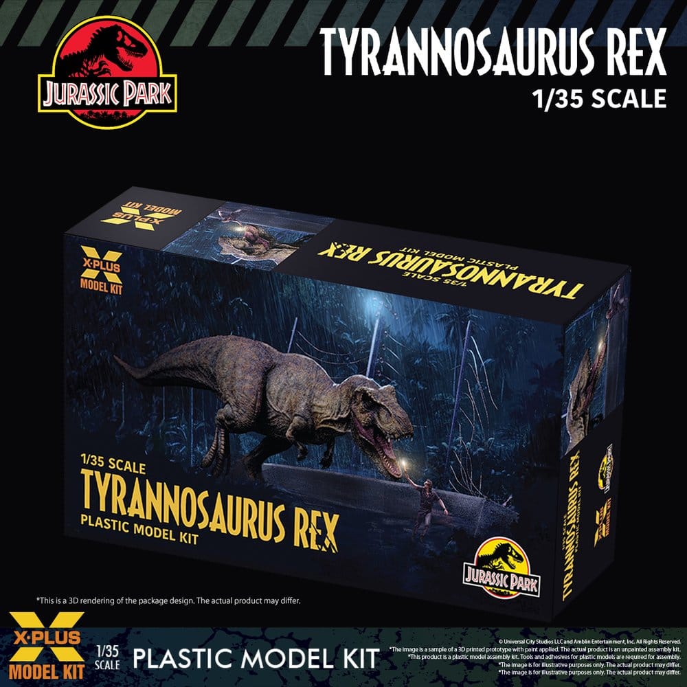 Jurassic Park Plastic Model Kit 1/35 Tyrannosaurus Rex 42 cm Image 6