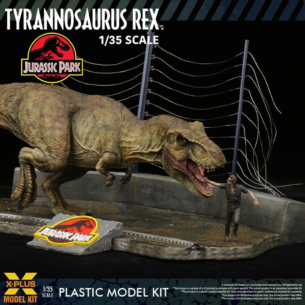 Jurassic Park Plastic Model Kit 1/35 Tyrannosaurus Rex 42 cm Image 7