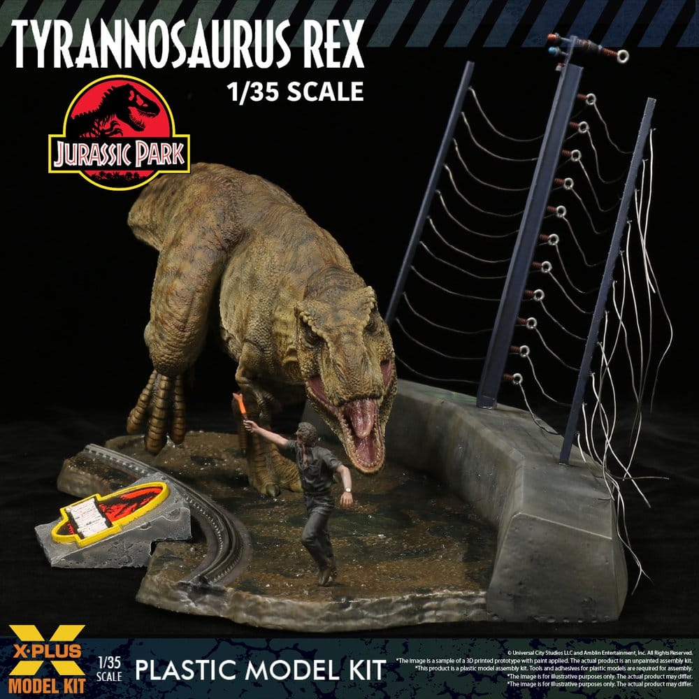 Jurassic Park Plastic Model Kit 1/35 Tyrannosaurus Rex 42 cm Image 9
