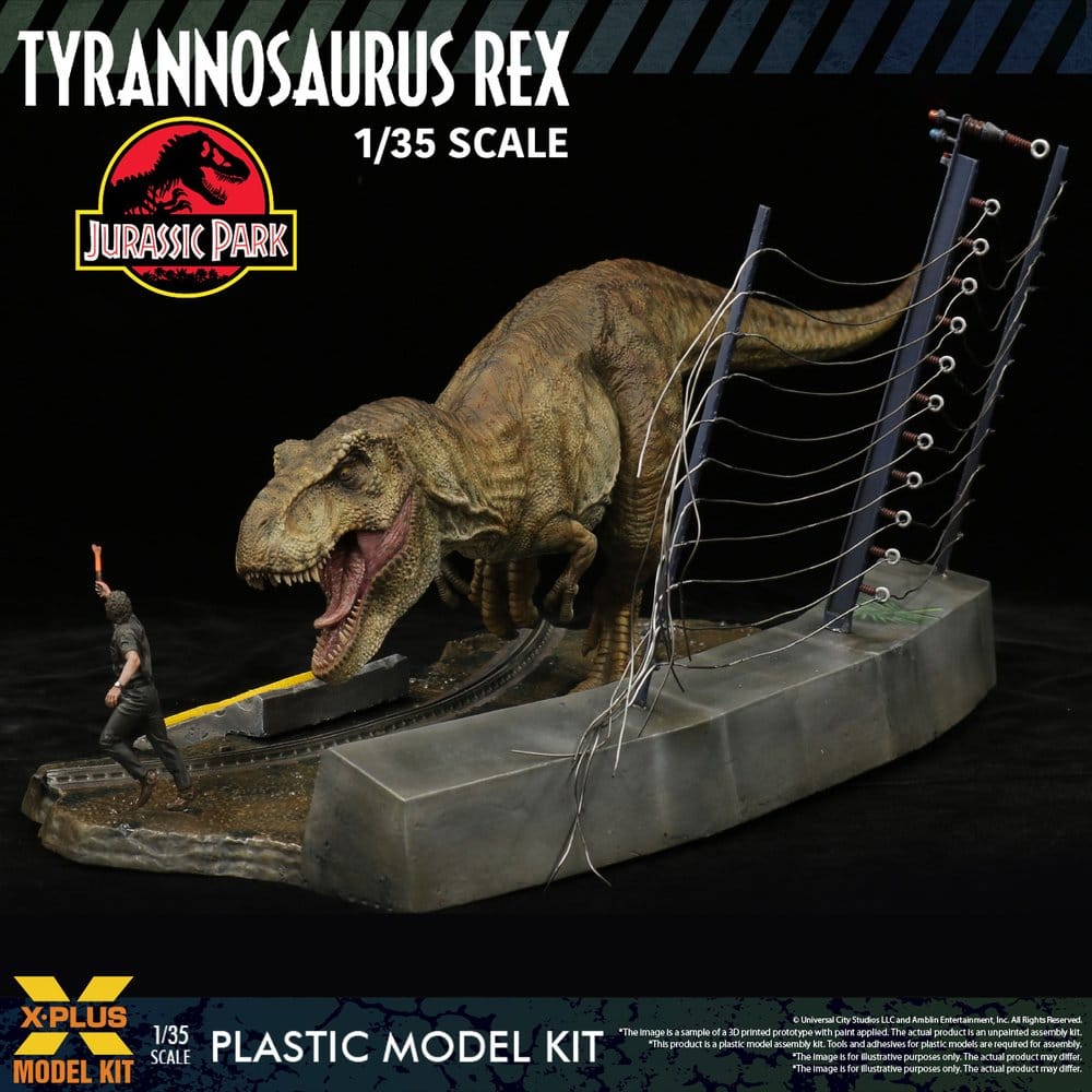 Jurassic Park Plastic Model Kit 1/35 Tyrannosaurus Rex 42 cm Image 11