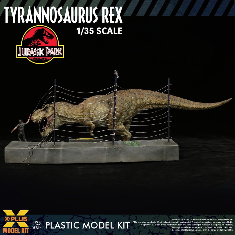 Jurassic Park Plastic Model Kit 1/35 Tyrannosaurus Rex 42 cm Image 12