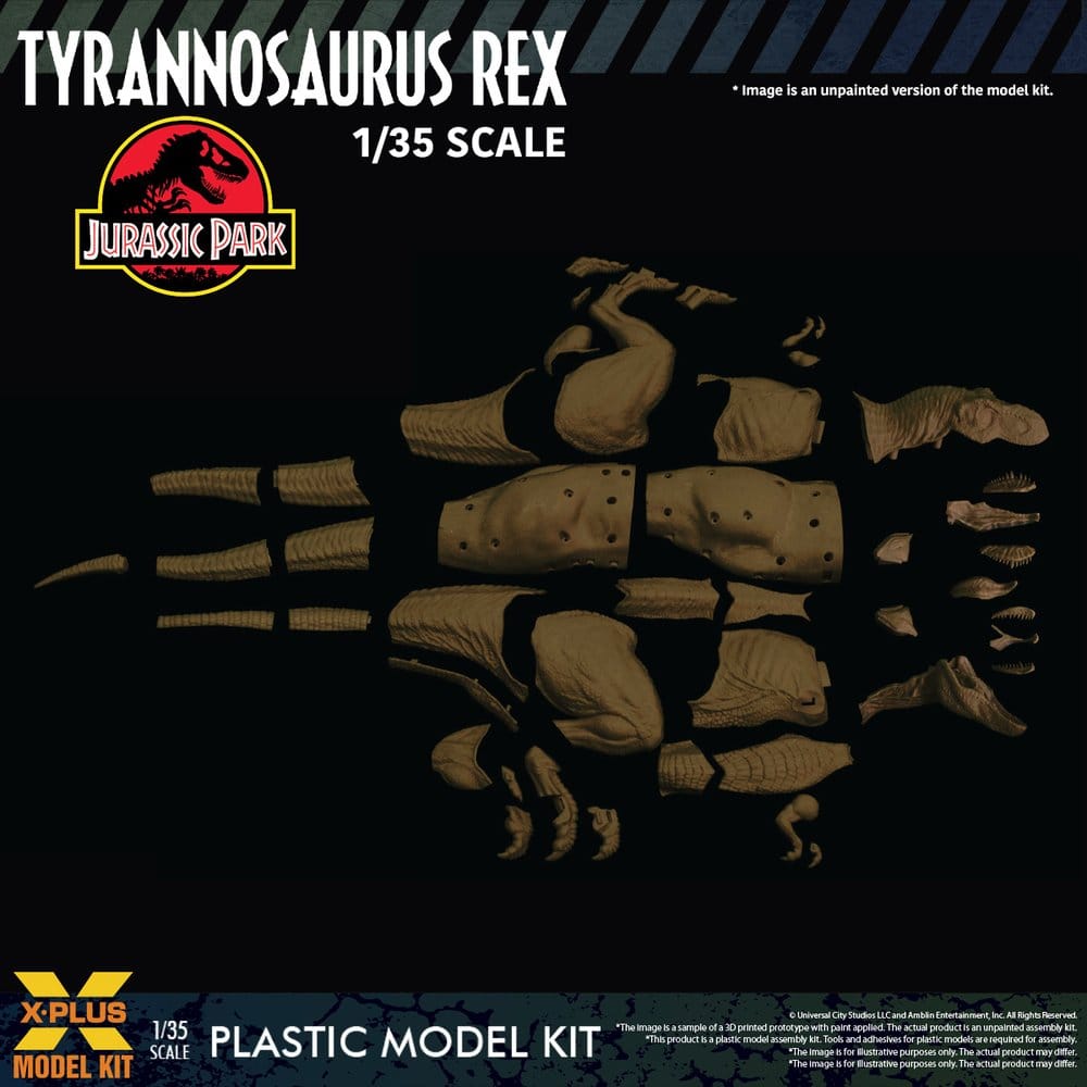 Jurassic Park Plastic Model Kit 1/35 Tyrannosaurus Rex 42 cm Image 14