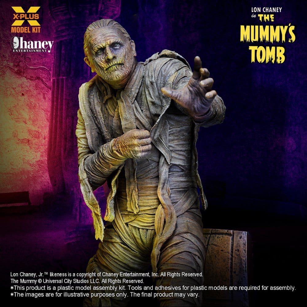 Universal Monsters Plastic Model Kit 1/8 Lon Chaney, Jr. as Mummy (Repro) 23 cm Image 7