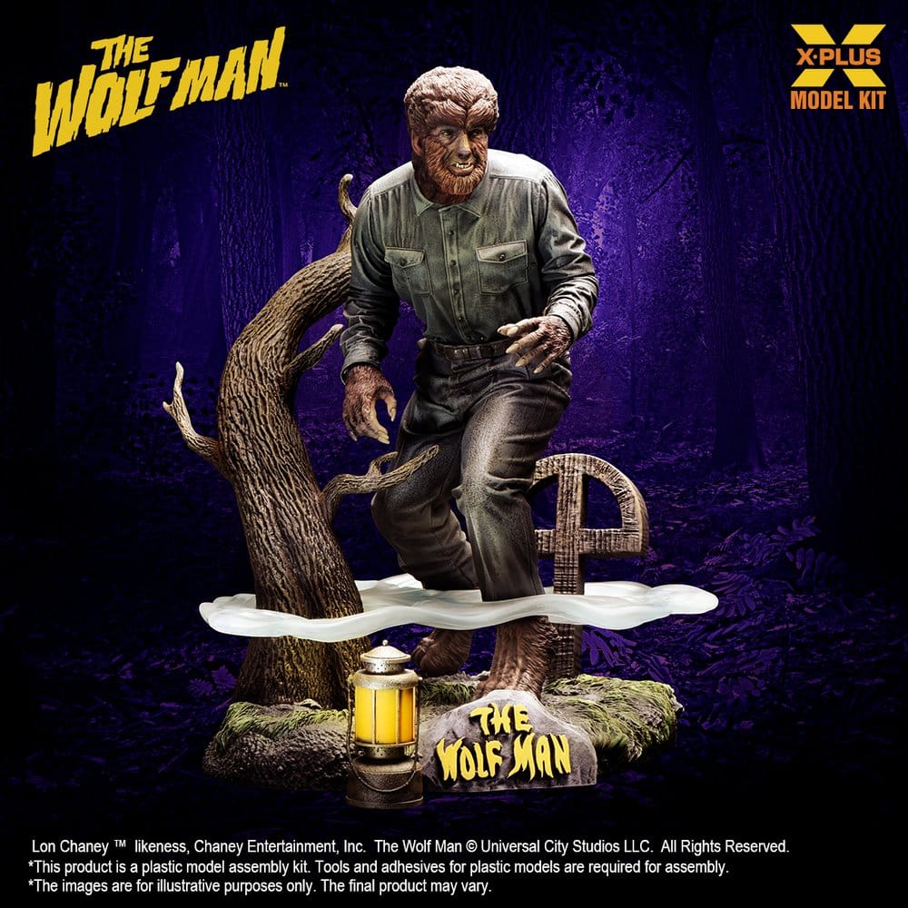 The Wolf Man Plastic Model Kit 1/8 Lon Chaney Jr. as Wolf Man 22 cm (Reproduction) Image 3