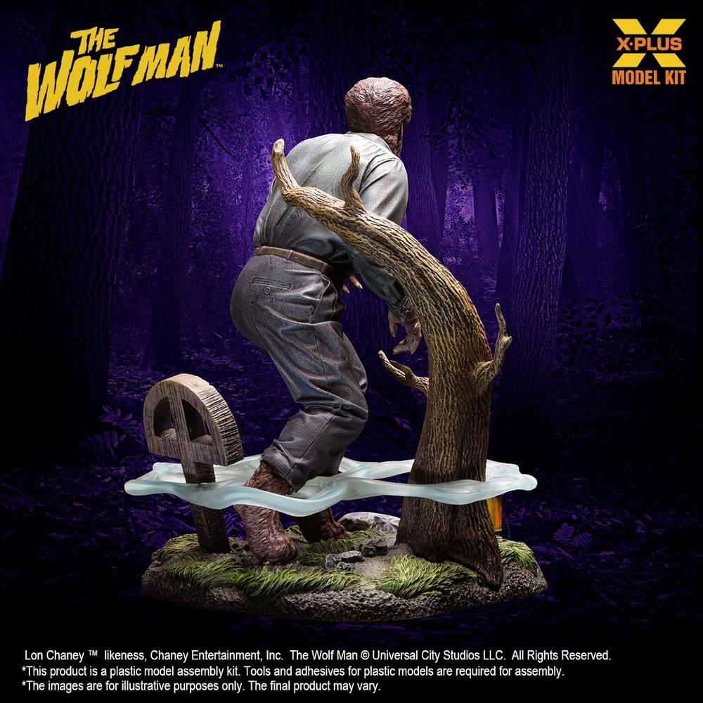 The Wolf Man Plastic Model Kit 1/8 Lon Chaney Jr. as Wolf Man 22 cm (Reproduction) Image 5
