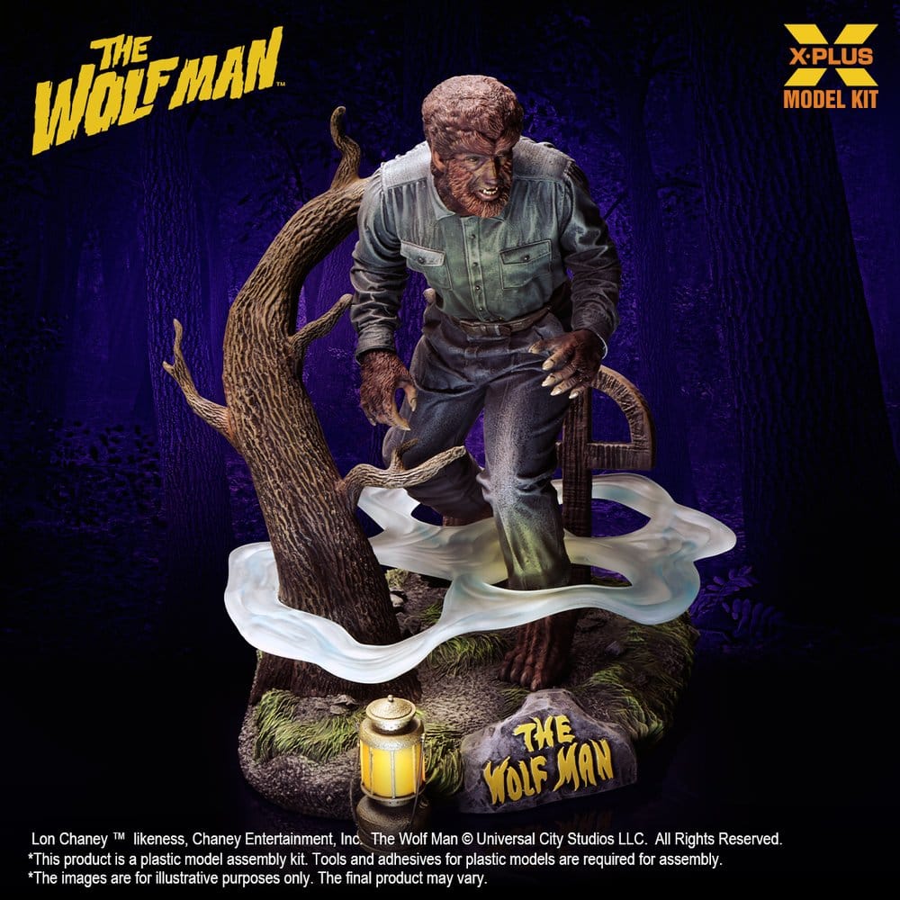 The Wolf Man Plastic Model Kit 1/8 Lon Chaney Jr. as Wolf Man 22 cm (Reproduction) Image 7