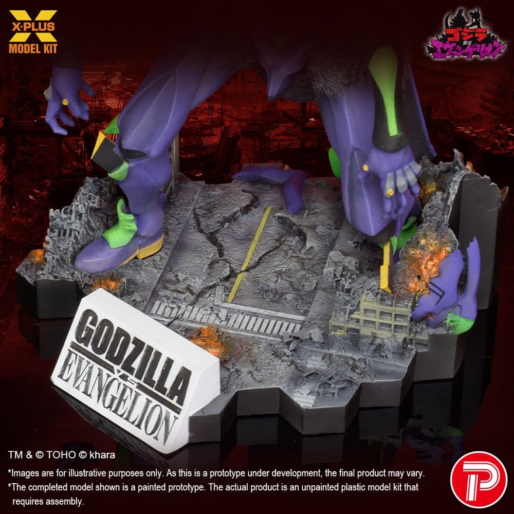 Godzilla vs. Evangelion Plastic Model Kit Evangelion Test Type-01 “G” Awakened Form 20 cm Image 11