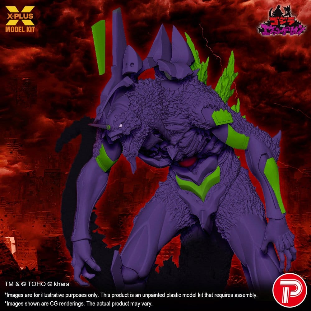 Godzilla vs. Evangelion Plastic Model Kit Evangelion Test Type-01 “G” Awakened Form 20 cm Image 12