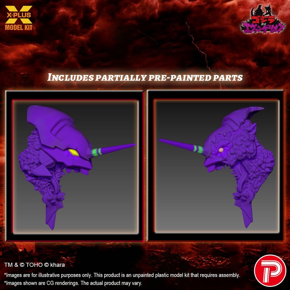 Godzilla vs. Evangelion Plastic Model Kit Evangelion Test Type-01 “G” Awakened Form 20 cm Image 13