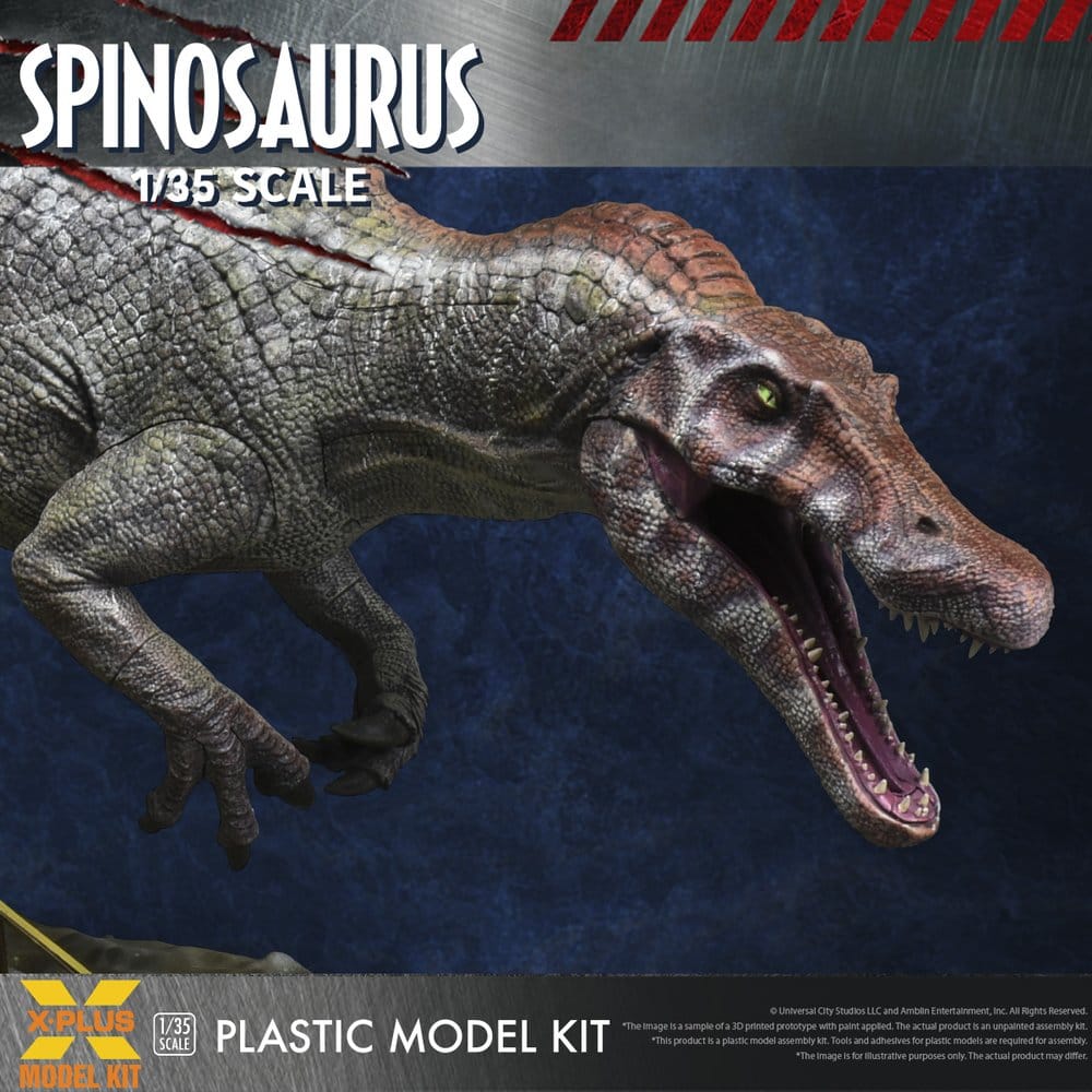 Jurassic Park III Plastic Model Kit 1/35 Spinosaurus 19 cm (Reproduction) Image 3