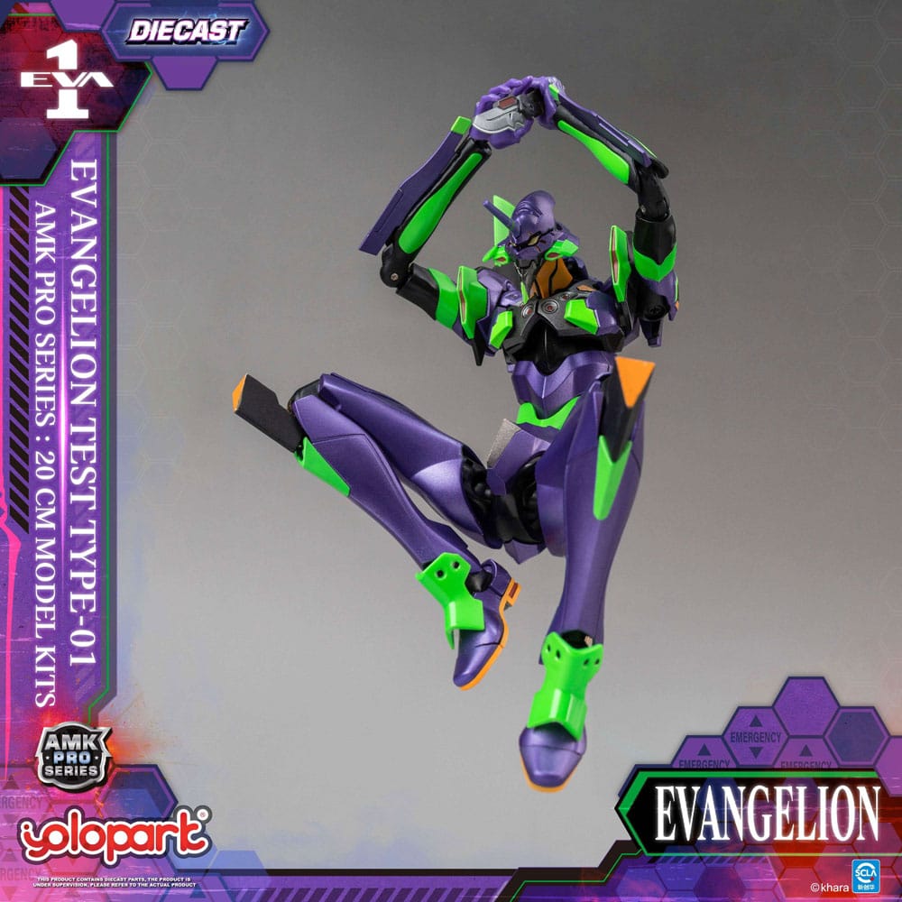 Neon Genesis Evangelion AMK Pro Series Model Kit Eva-01 Test Type 20 cm Image 13