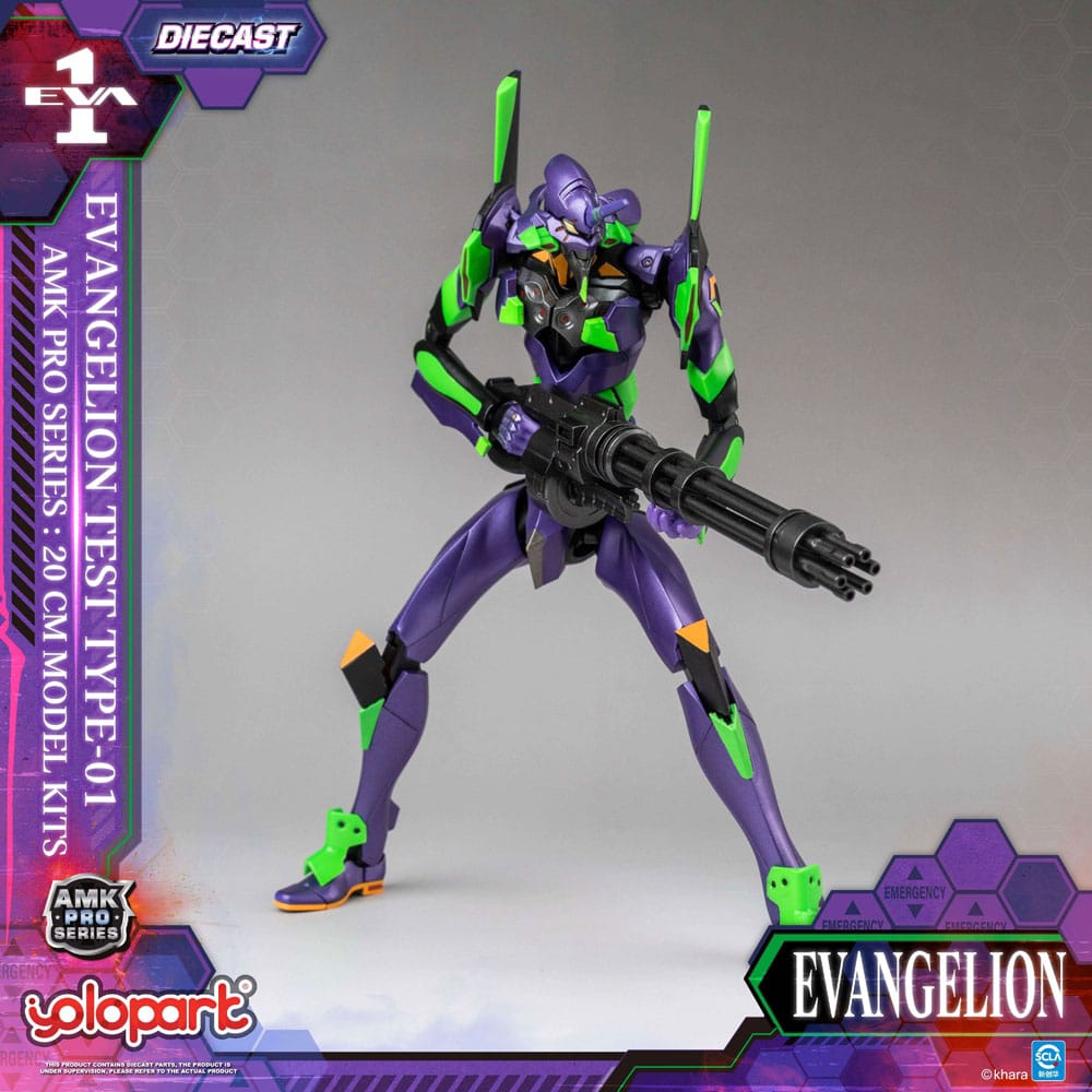 Neon Genesis Evangelion AMK Pro Series Model Kit Eva-01 Test Type 20 cm Image 14