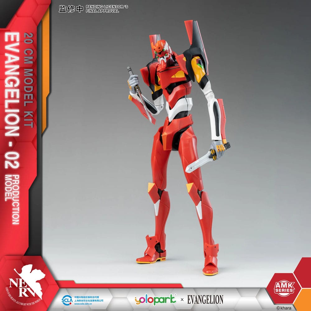 Neon Genesis Evangelion AMK Series Plastic Model Kit Eva-02 20 cm Image 9