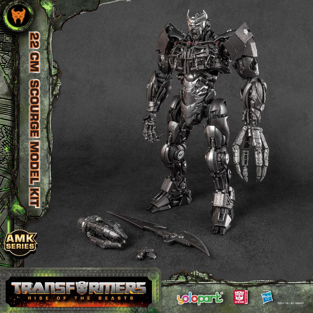 Transformers: Rise of the Beasts AMK Series Plastic Model Kit Scourge 22 cm Image 5
