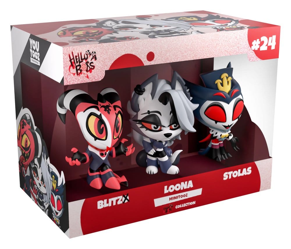 Helluva Boss Mini Tooz Minifiguren 3er-Pack Blitzo, Loona &amp; Stolas Image 2