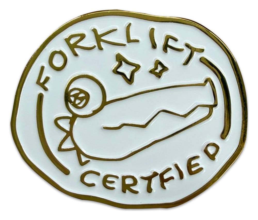 Crashout Crew Ansteck-Pin Forklift Certified Image