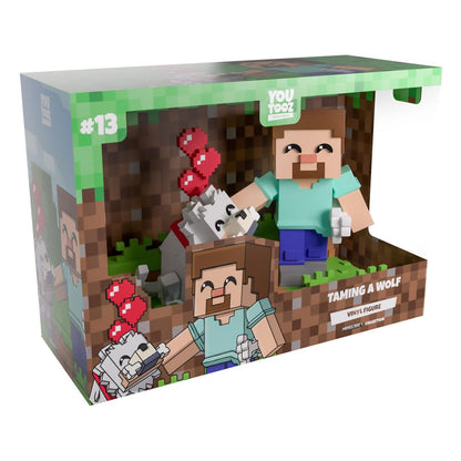 Minecraft Vinyl Figur Taming a Wolf 10 cm Image 5