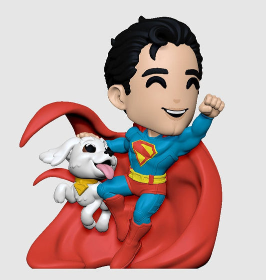 Superman 2025 Vinyl Figur Superman & Krypto 13 cm Image 1