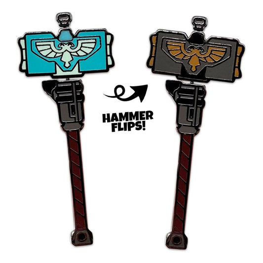 Space Marine 2 Ansteck-Pin Thunder Hammer 5 cm Image 1