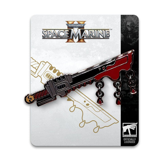 Space Marine 2 Ansteck-Pin Chainsword  5 cm Image 2