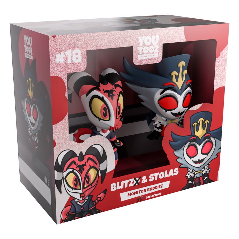 Helluva Boss Vinyl Figuren Blitzo & Stolas Monitor Buddiez Image 4