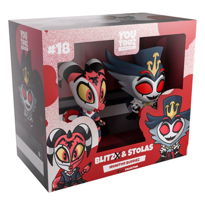 Helluva Boss Vinyl Figuren Blitzo & Stolas Monitor Buddiez Image 4