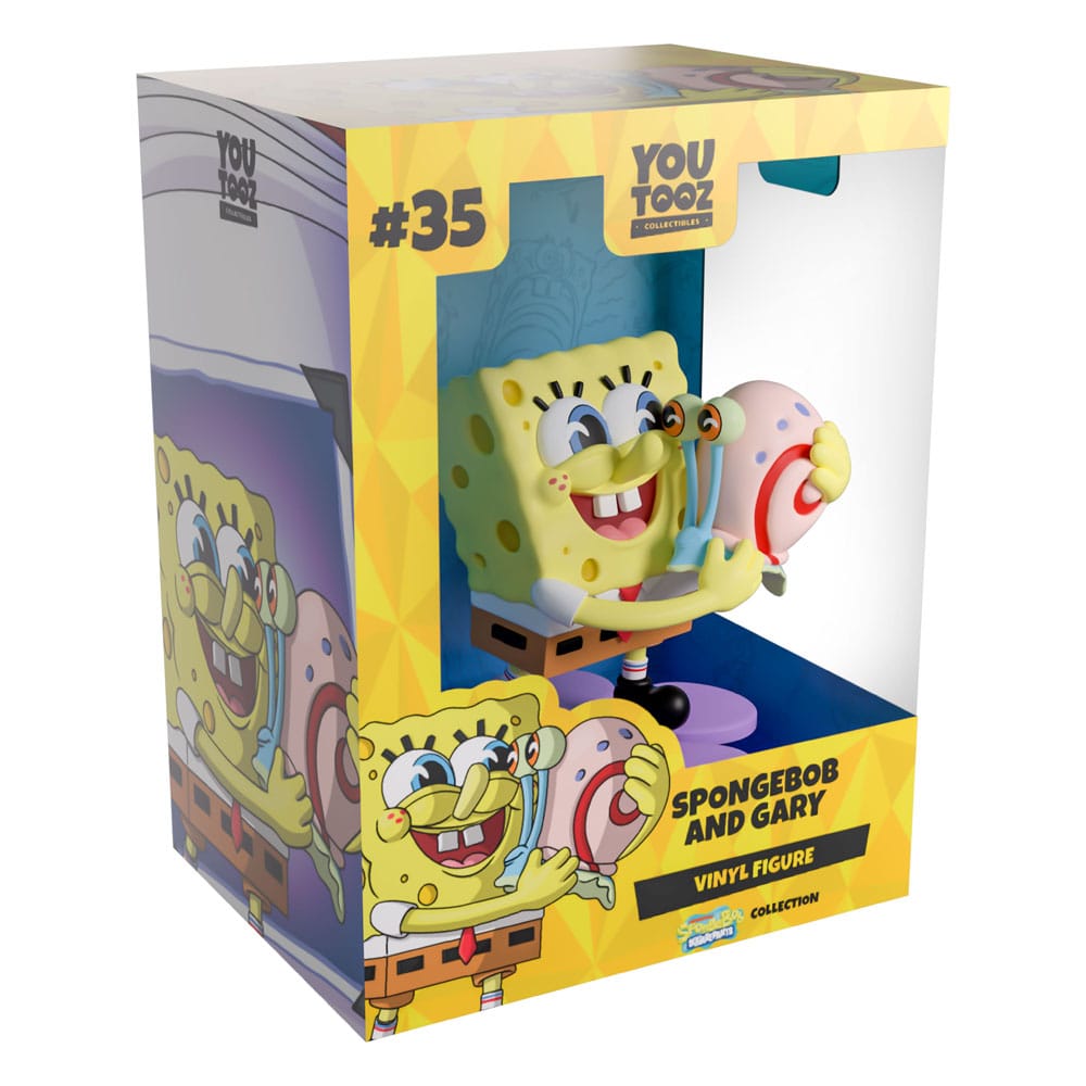 SpongeBob Schwammkopf Vinyl Figur Spongebob & Gary 9 cm Image 2