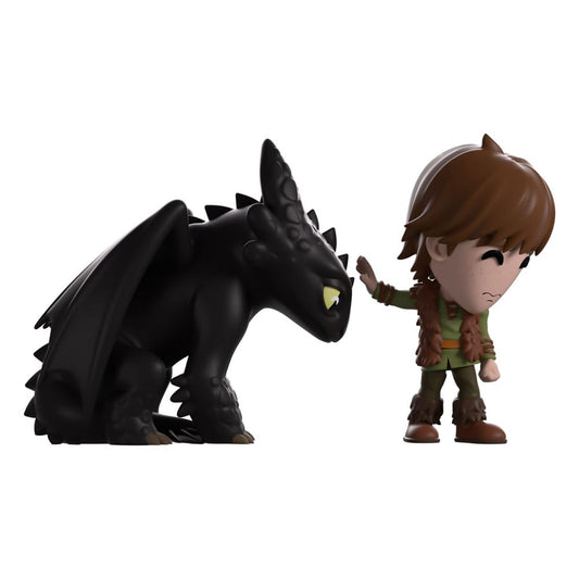 Drachenzähmen leicht gemacht Vinyl Figur Meeting Toothless 11 cm Image 1