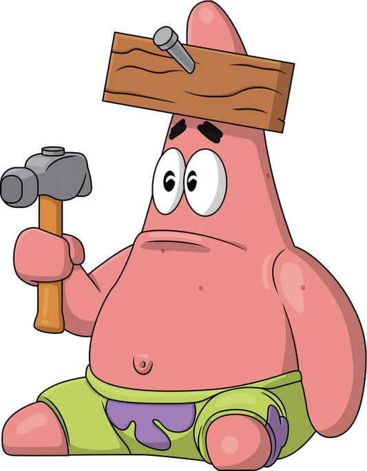 SpongeBob Schwammkopf Vinyl Figur Nail on Head Patrick 10 cm Image 2