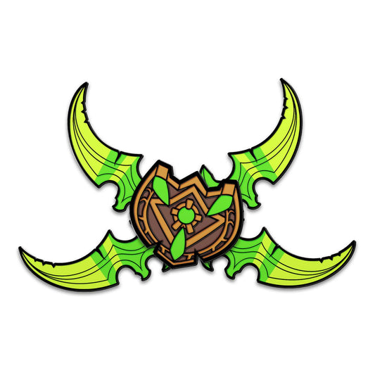 World Of Warcraft Ansteck-Pin Illidian Stormrage's Warglaives 5 cm Image 1