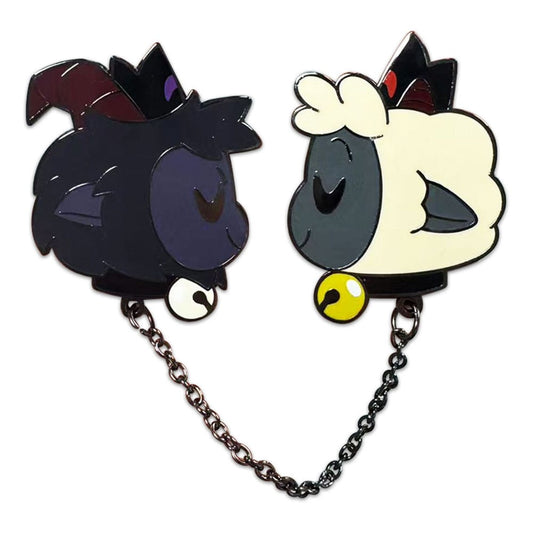 Cult of The Lamb Ansteck-Pin Goat & Lamb 5 cm Image 1